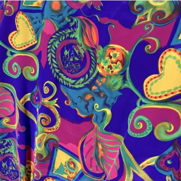 Vintage Alia Oversized Vibrant Print Full Zip Lightweight Bomber Jacket M - Picture 11 of 13